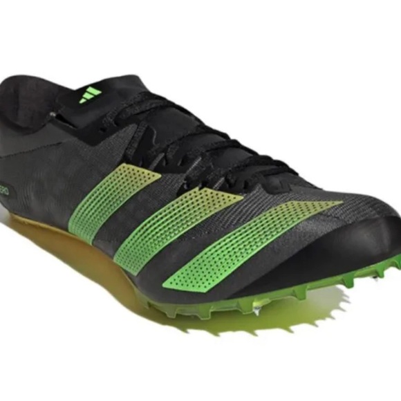 US Mens 8/ WM 9 Adidas Adizero Finesse Spikes Black Green 2022 - Picture 4 of 5